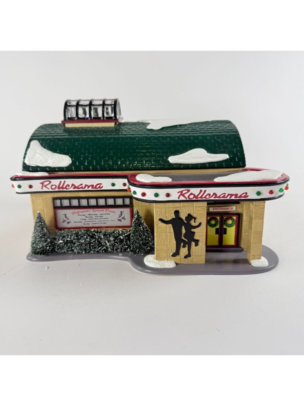 Dept 56 Snow Village 1997 Rollerama Roller Rink Lighted Building W/ Box 54916